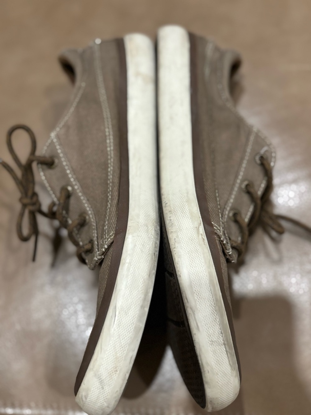 Sperry Brown Canvas Boat Shoe - Picture 4 of 7